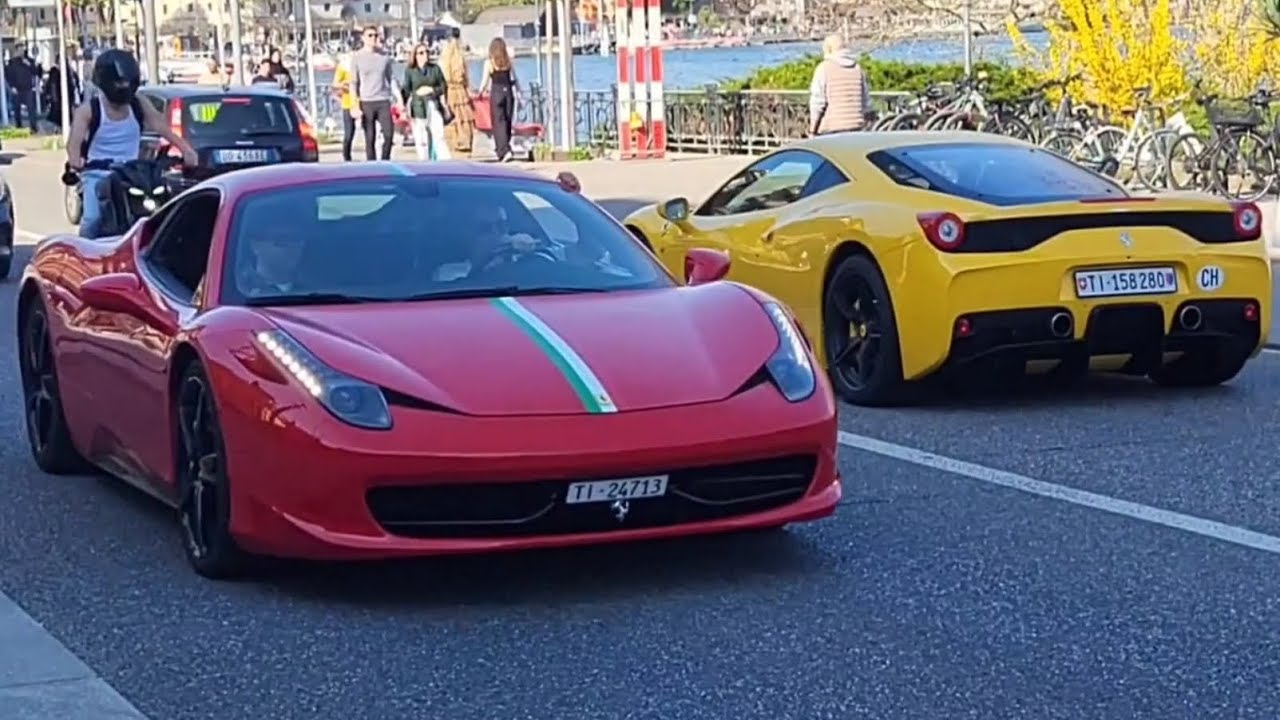 Supercars in Switzerland 🇨🇭 (812 Competizione, 992 GT3 RS, 3x Purosangue, 458 Speciale)