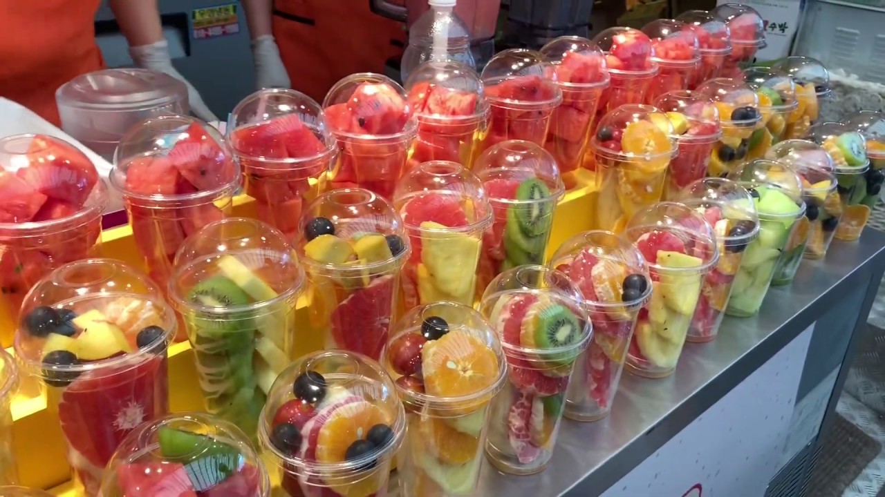 광장시장  / 생과일 주스 / 한국 길거리 음식 - Gwangjang Market / Fresh Fruit Juice / Korea Street Food