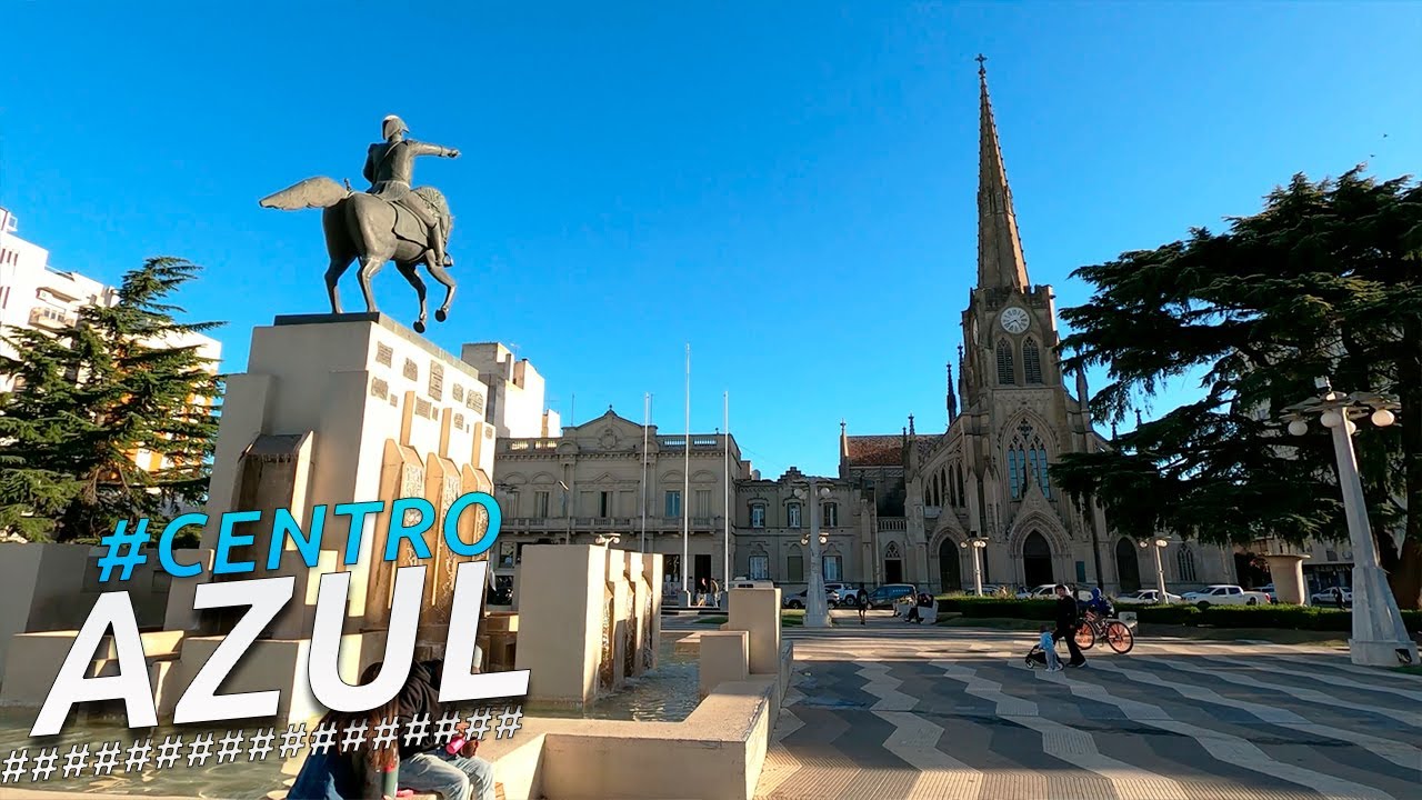 Recorrido AZUL CENTRO I BUENOS AIRES I ARGENTINA I 4K Walking Tour
