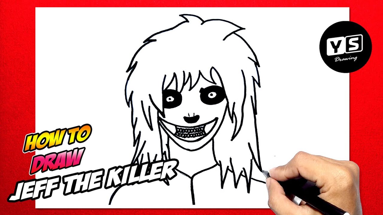 How to draw Jeff The Killer