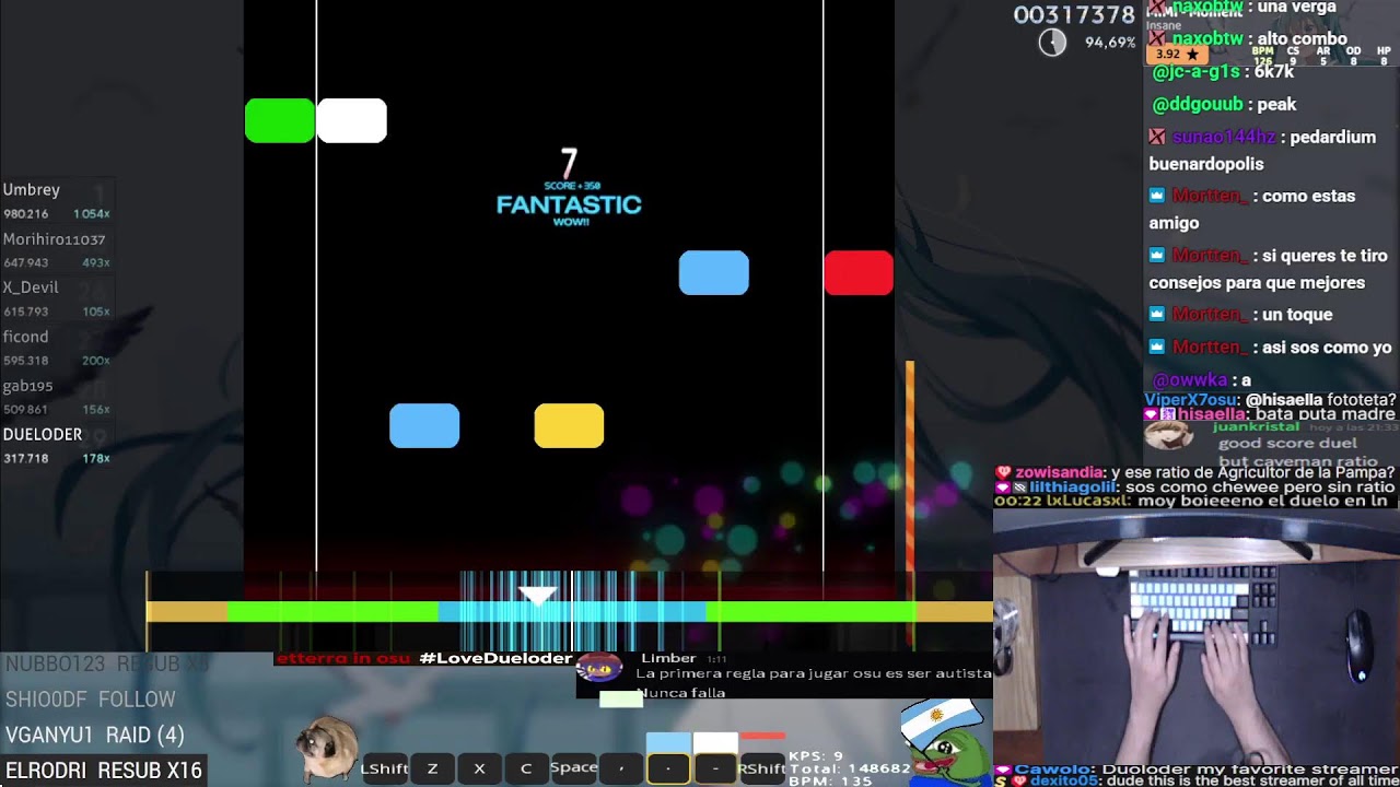 osu!mania✨[EN/ES] | 4k 5k 6k 7k 8k 9k Chill no tilt, en esa ^^ ~ Skill issue 💀✧ ~ !emotes
