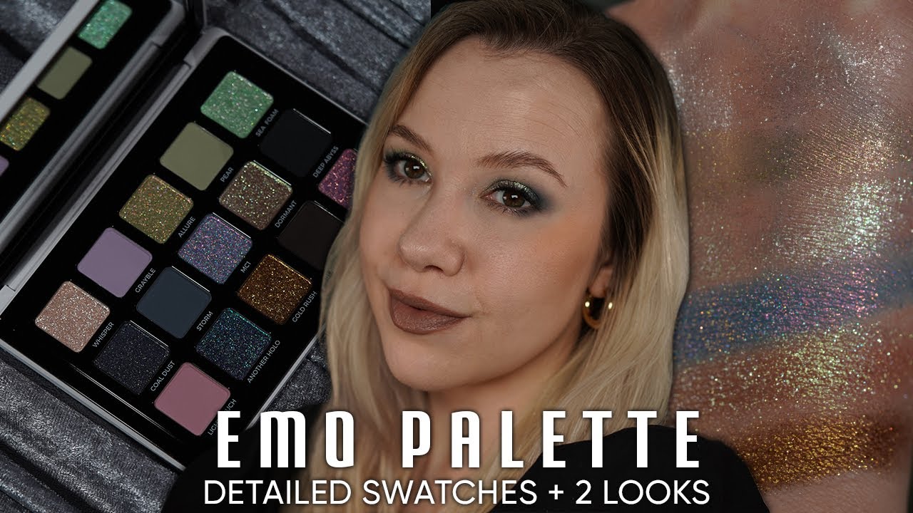 Adept Cosmetics Emo Palette | Detailed swatches and 2 looks
