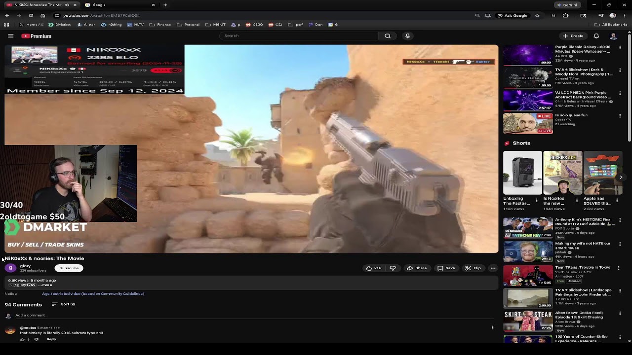 Premier 30k & faceit 3k games !dmarket