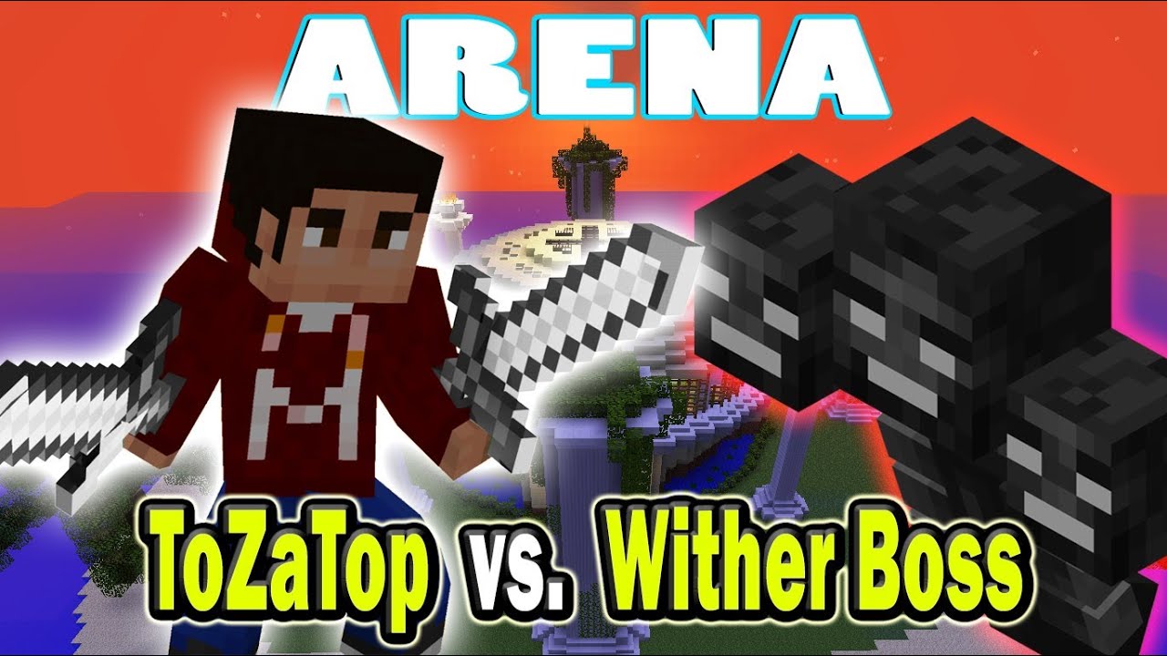 Minecraft Arena Battle ToZaTop vs. Wither Boss