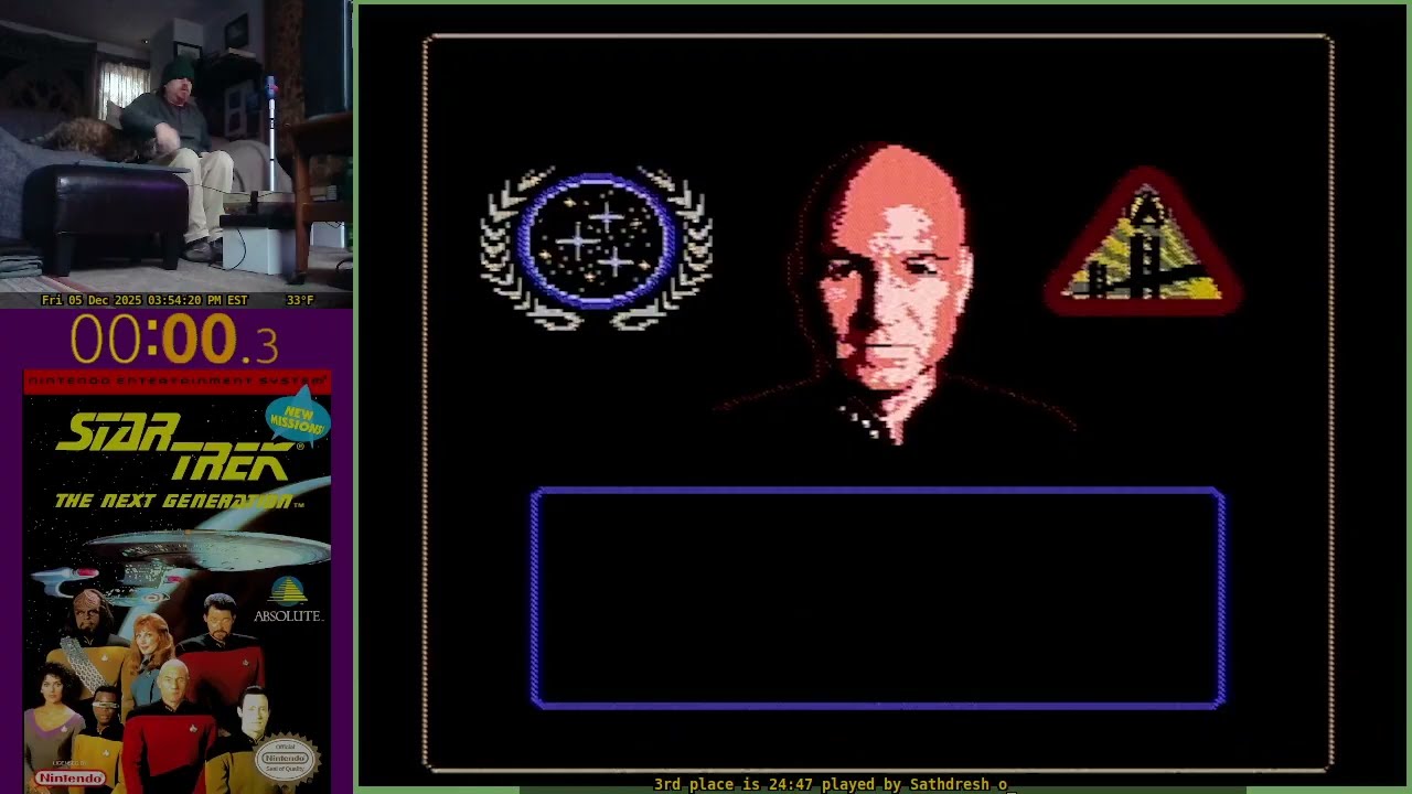 Star Trek: TNG `Captain` 21:39 (NES 1993)