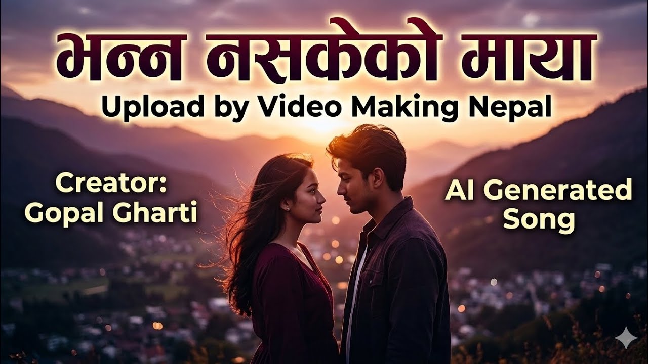 Nepali Romantic Song 💥 Bhanna Nasakeko Maya ❤️ | भन्न नसकेको माया | Creator Gopal Gharti | AI Song