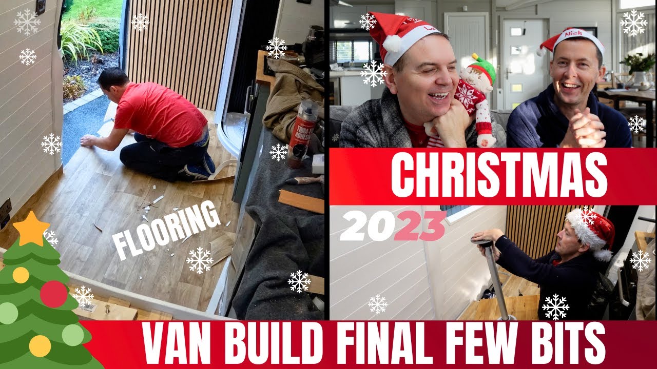VAN BUILD VLOGMAS - FINAL FEW BITS | FLOORING & TABLE