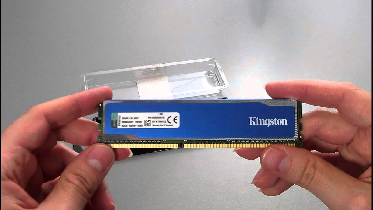 UNBOXING Kingston HyperX DDR3 4GB 1600MHz XMP CL9 Blu