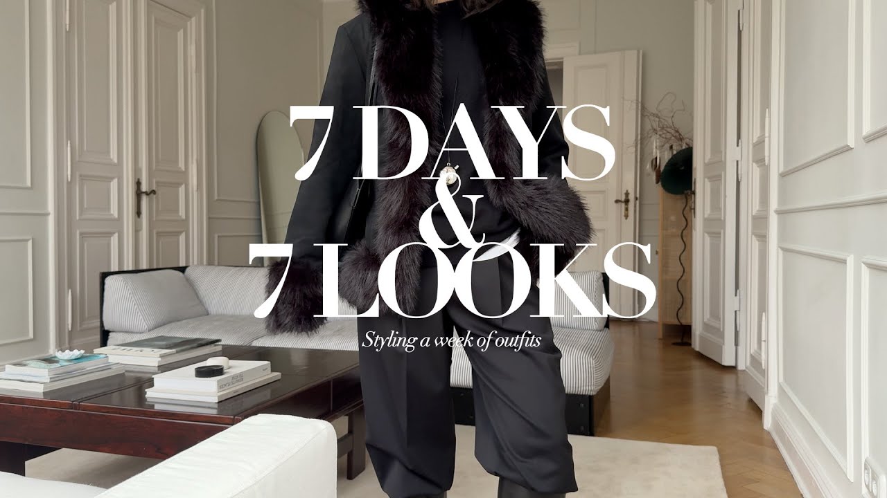 7 Days & 7 Looks | Winter and holiday outfit ideas | Minimal & neutral wardrobe | Nisi