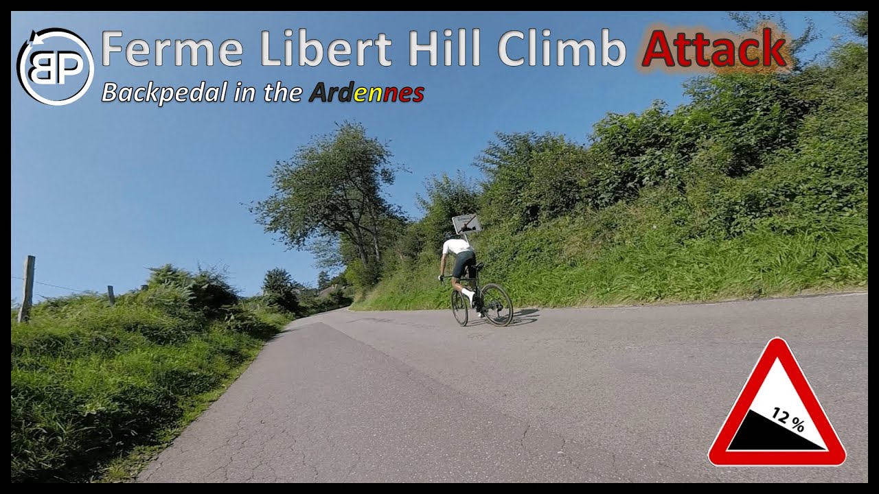 Ferme Libert Hill Climb attack - Backpedal ride in the Ardennes