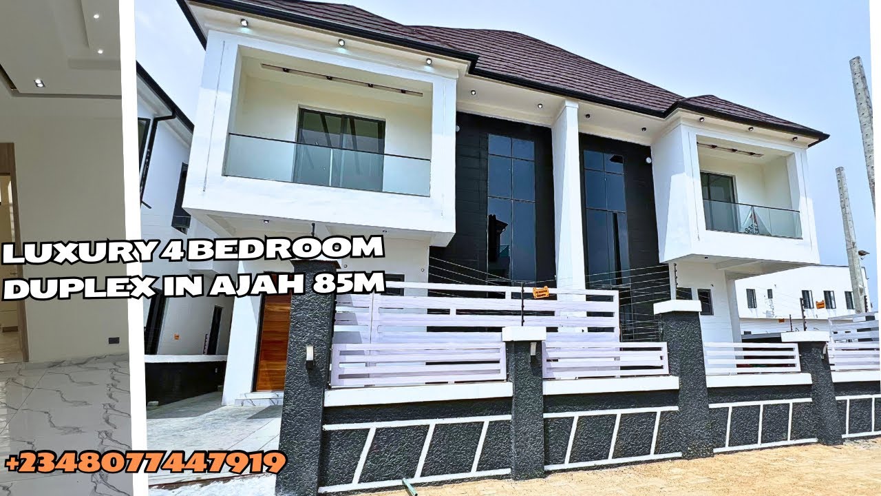 House for sale in Lekki Lagos Nigeria:Luxury 4 Bedroom  semi detached duplex bq in Ajah Lekki 85m