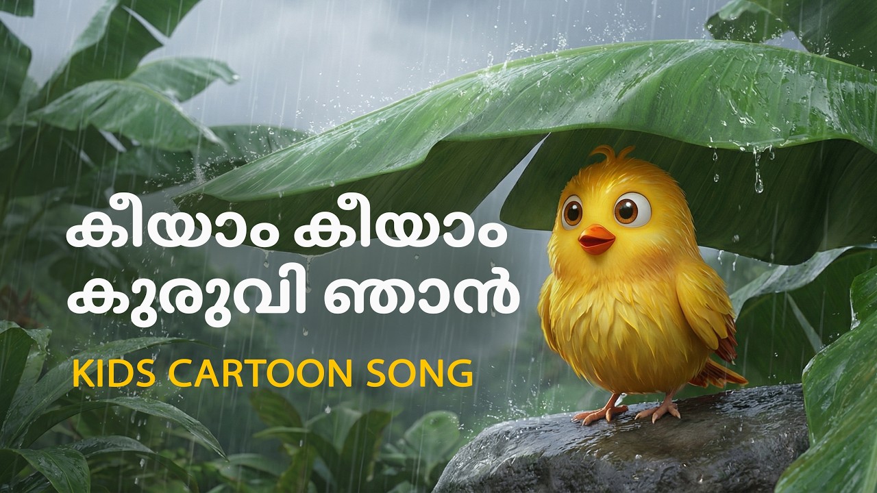 കിയാം കിയാം കുരുവി ഞാൻ | Malayalam Animated Song for Kids