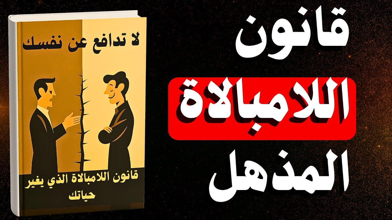 قانون اللامبالاة المذهل الذي يغير حياتك