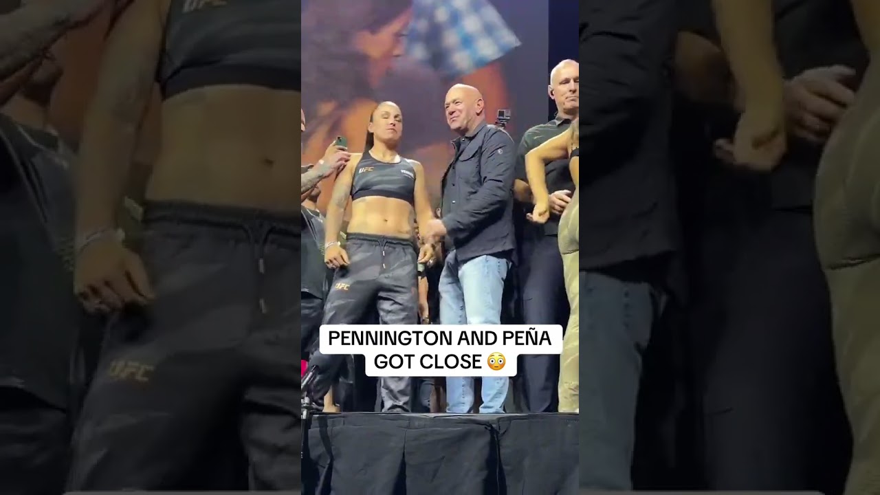 Pennington and Pena got close 😳 #UFC307