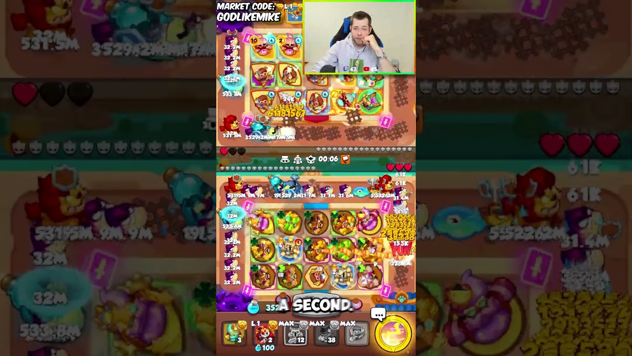 Max BRUISER vs Max MONK | Rush Royale