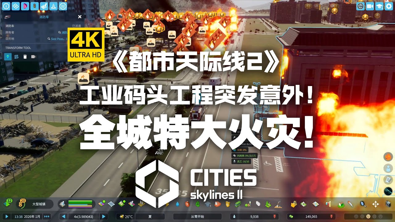 【4K】灾后重建！还债百万！扭亏为盈！05期《都市天际线2》 Cities: Skylines II/模拟经营/城市建设
