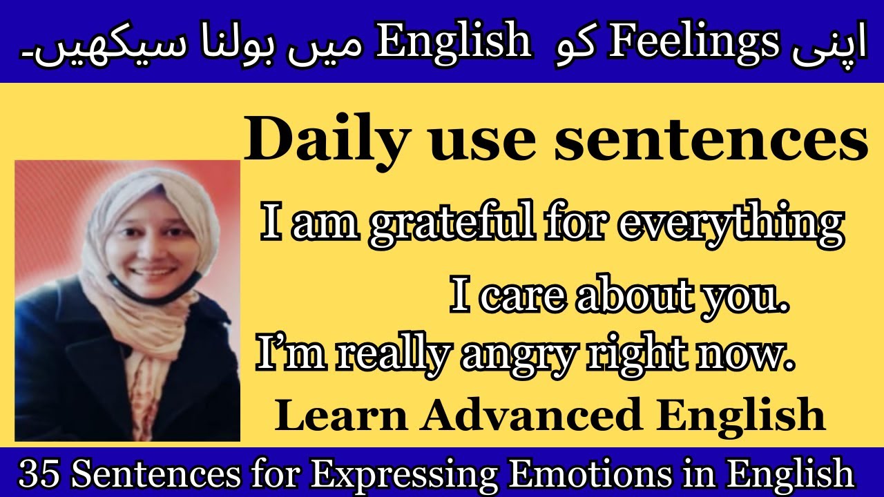 35 Sentences for Expressing Emotions in English | Learn Daily Use English Sentences English Language