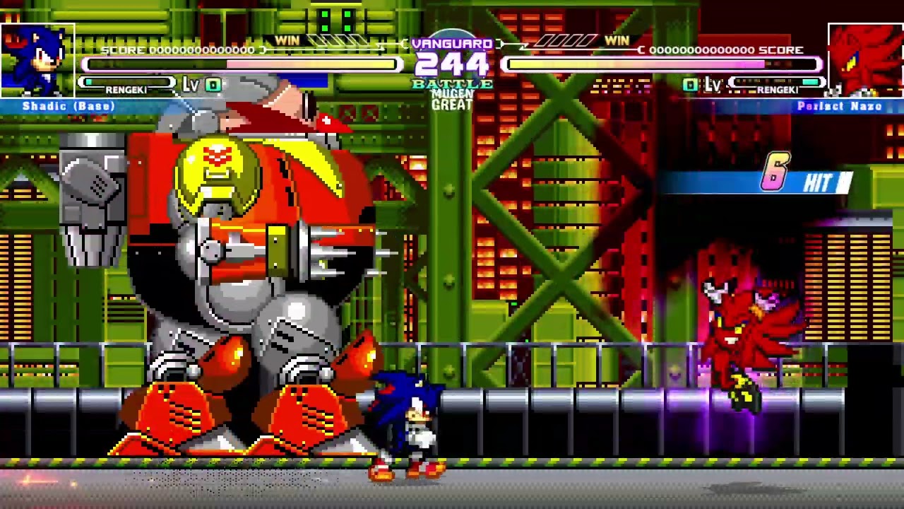 [Mugen GAME] Shadic  Base Vs Perfect Nazo