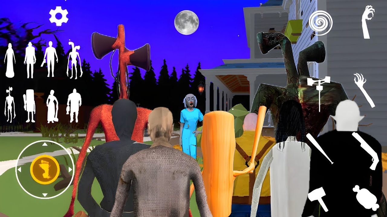 Playing As Grandpa, Evil Nun, Slendrina, Siren Head, Nosferatu, Mr Meat & Tung Sahur In MAD GRANNY
