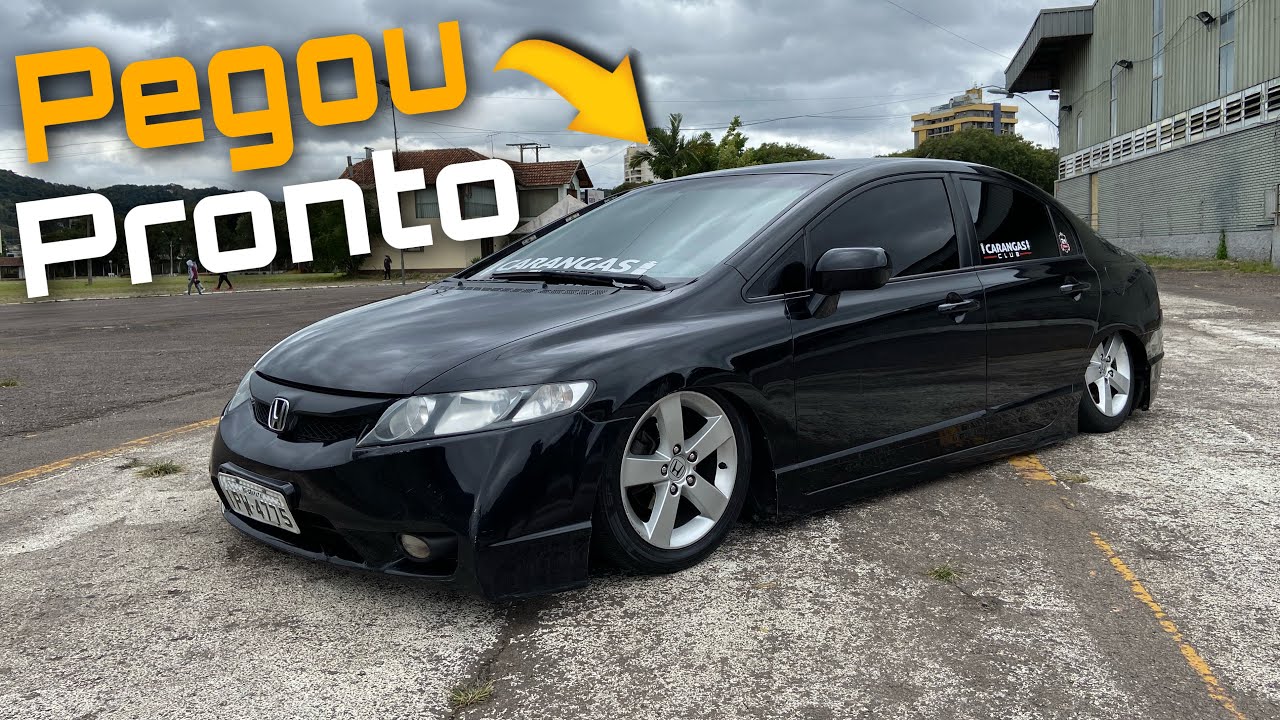 Honda civic preto, lácrado no insulfilme escuro 😍🚀