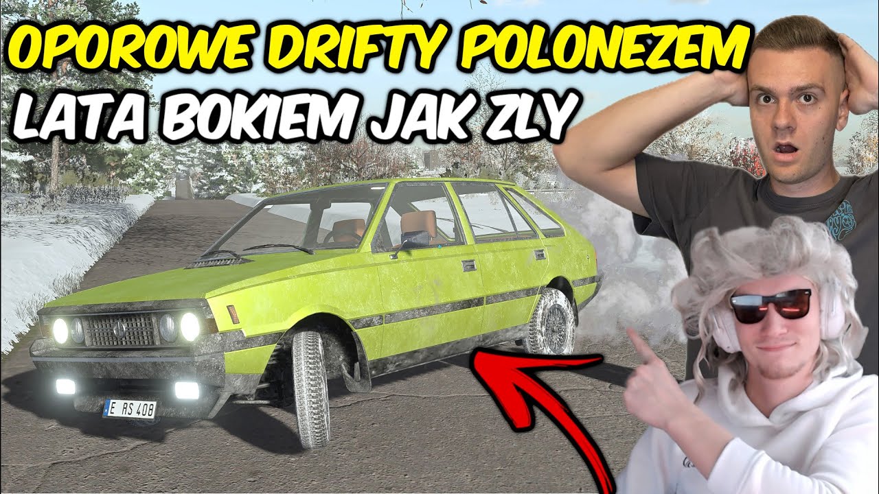 OPOROWE DRIFTOWANIE POLONEZEM Z JANINĄ😁LATA BOKIEM JAK ZŁY | MPG |