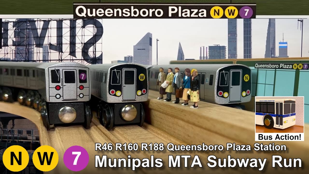 Munipals MTA Queensboro Plaza Subway Run 10k Subscribers Special @Trainman6000 R46 R62 R160 R188