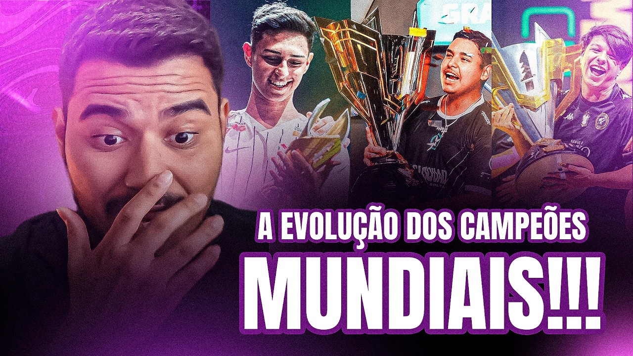 REAGINDO A Todos os Campeões Mundiais de Free Fire (2019–2025)