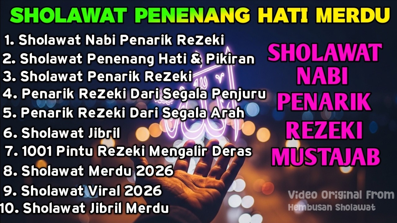 SHOLAWAT JIBRIL PEMBUKA PINTU REZEKI, sholawat jibril, SHOLAWAT NABI MERDU TERBARU VIRAL 2026