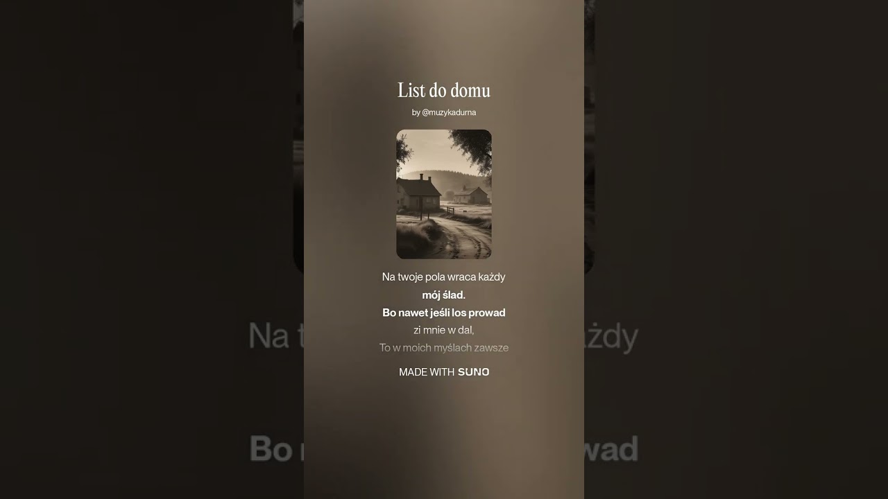 Smutny Chłop - List do domu