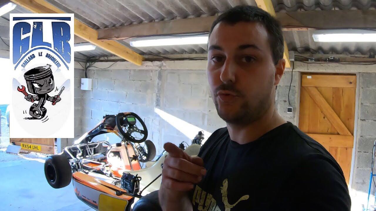 Préparation du karting et purge des freins avant le circuit!