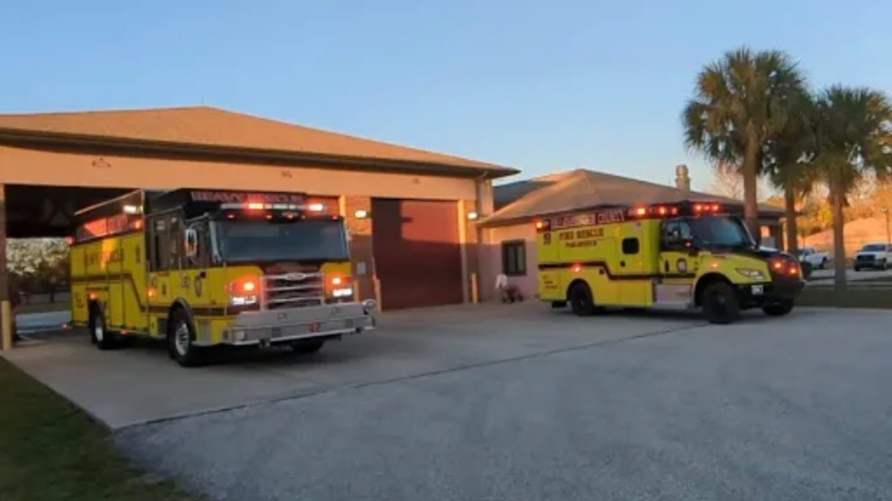 *TONES* HCFR Ladder, Rescue & HEAVY RESCUE 42 Responding to TWO SEPERATE calls.