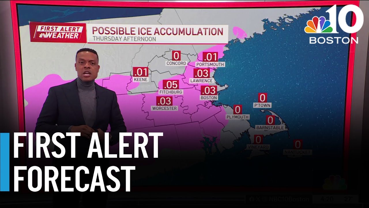 Messy winter storm approaches Boston Thursday