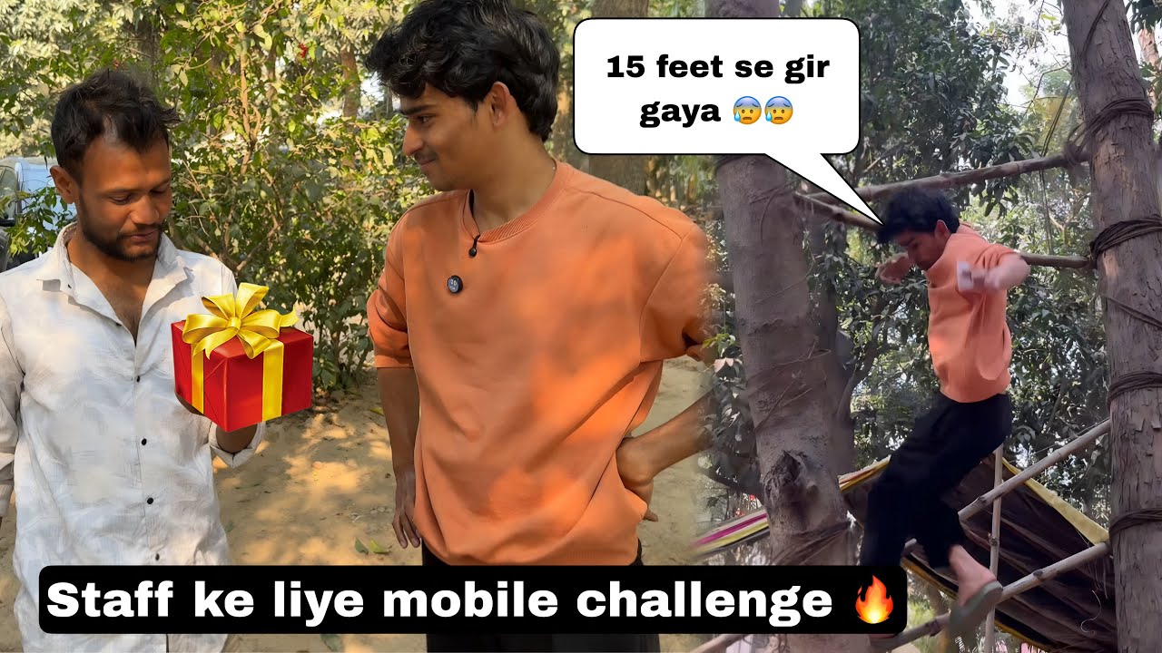 Staff ke liye new iphone ❓the crazy challenge 🔥
