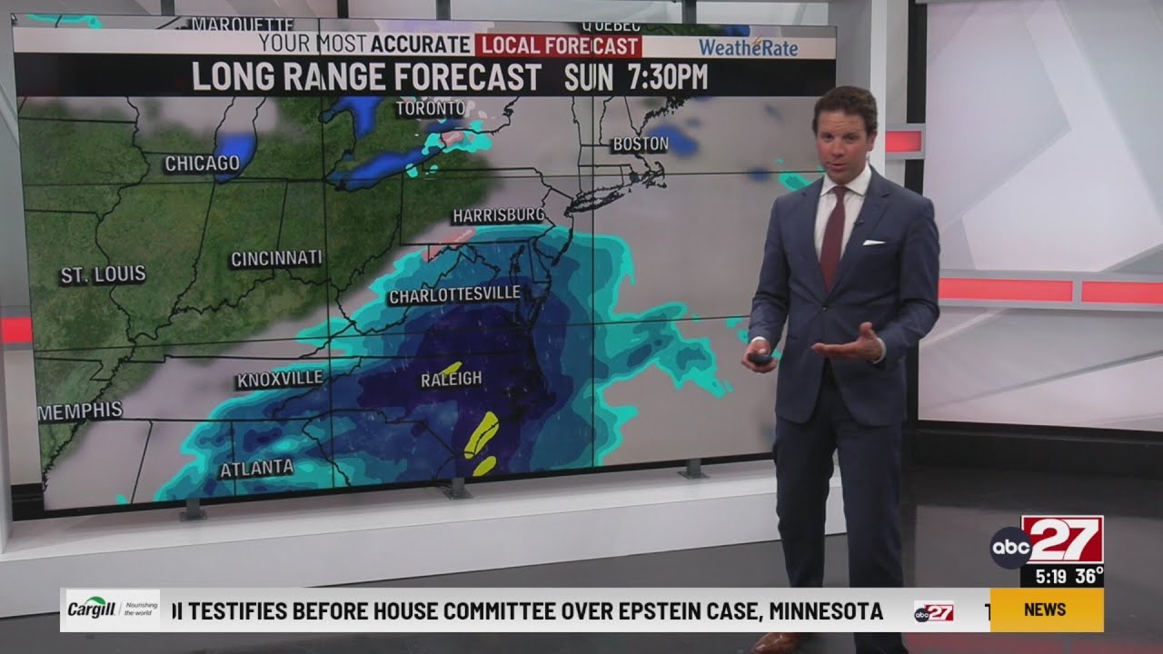 Eric's Wednesday PM forecast update