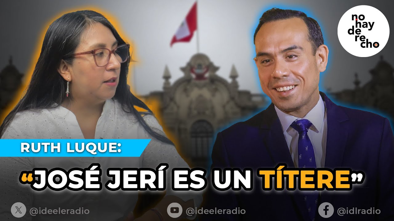 🔴 Ruth Luque: José Jerí es un títere y vive en una realidad paralela