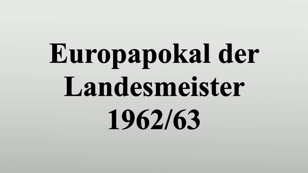 Europapokal der Landesmeister 1962/63