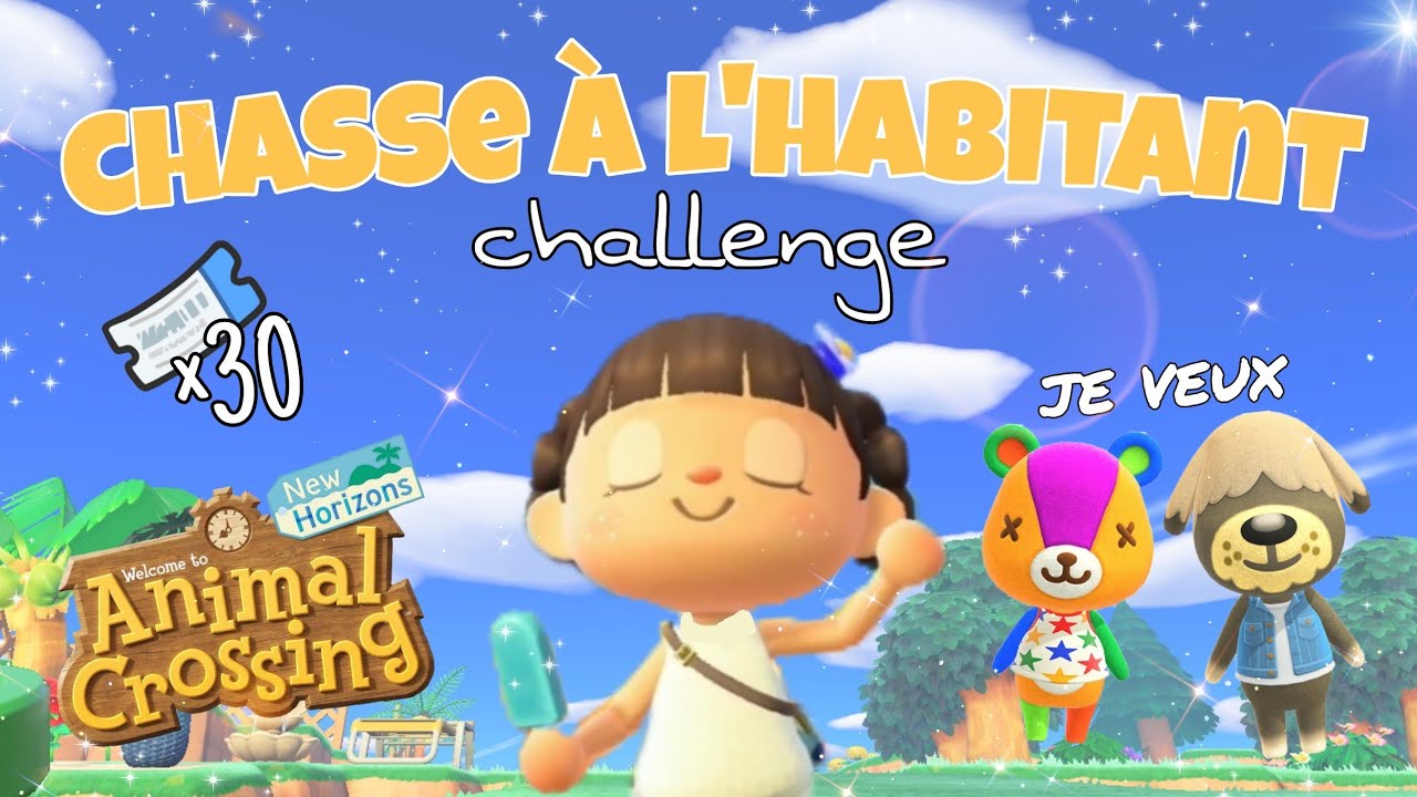 Chasse à l'habitant *30 tickets* challenge 🧋 ~ Animal crossing new horizons ~ Nayplu's 🌷
