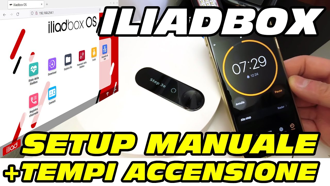 ILIADBOX - Tempi Accensione e Configurazione Manuale