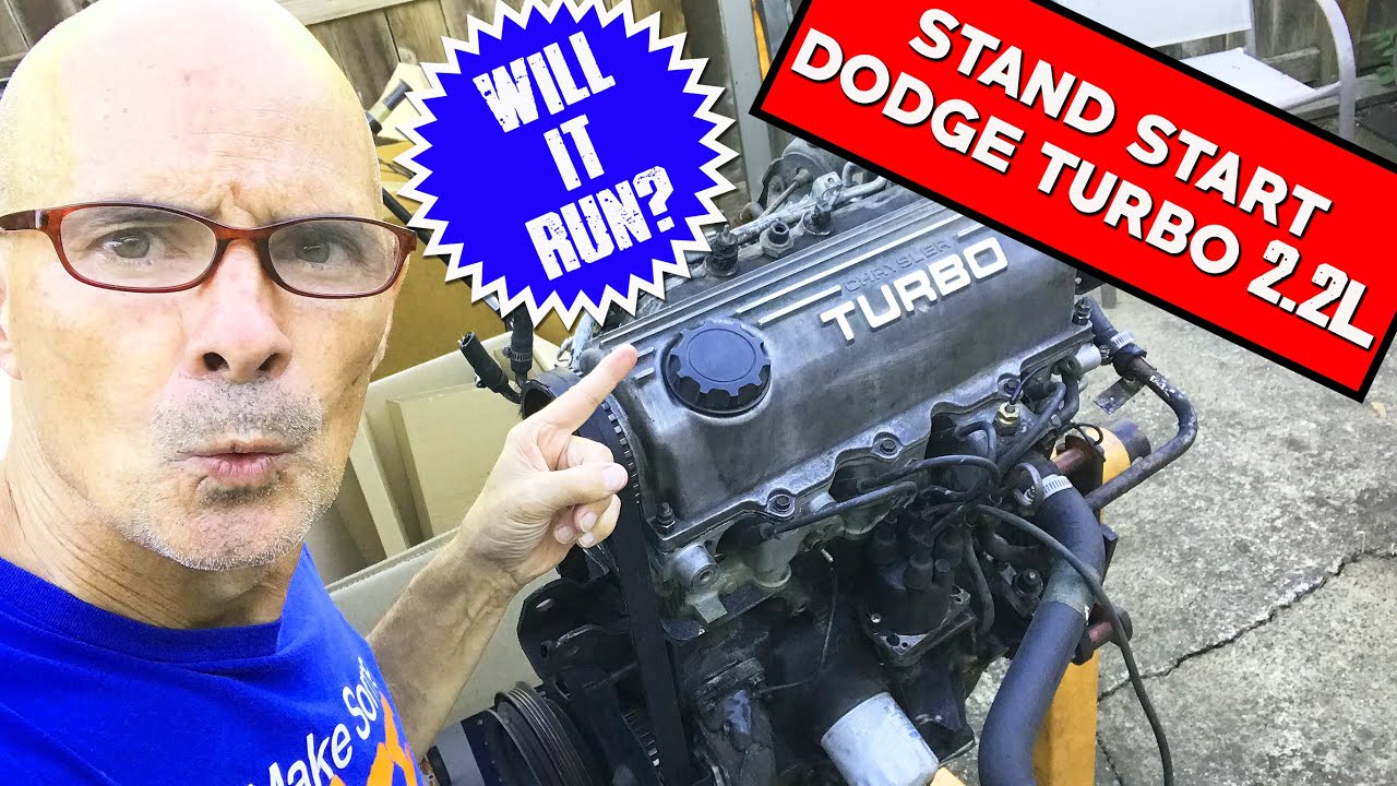 LOW BUCK, OTHER GUYS, JUNKYARD 2.2L DODGE TURBO MOTOR-WILL IT RUN? (STAND START)