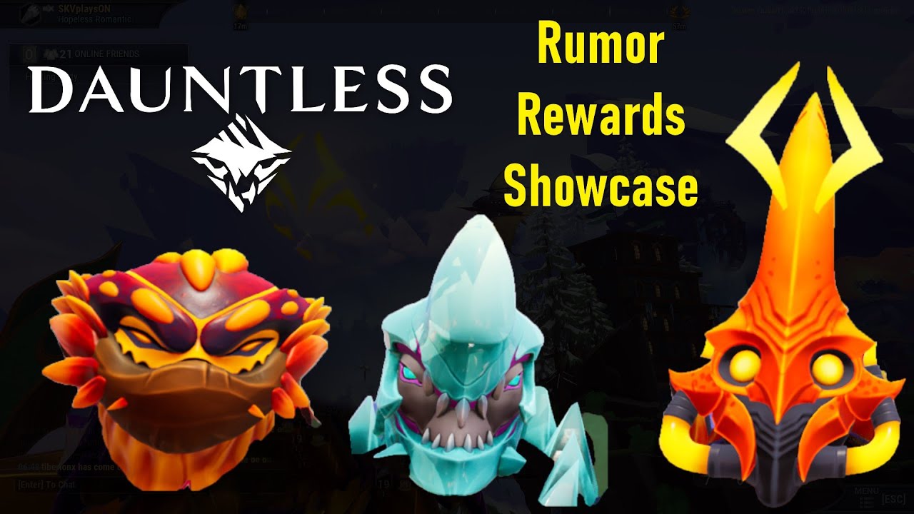 Finally Finished Rumors - Transmogs Showcase - DAUNTLESS