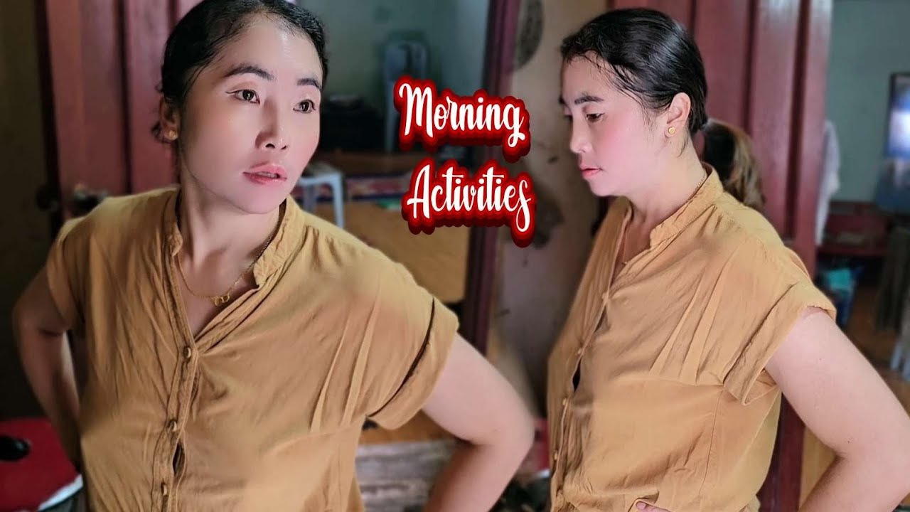 Mom boiled chayote for breakfast and does a lot of work | Sawv ntxov hauj lawm txua hnub.