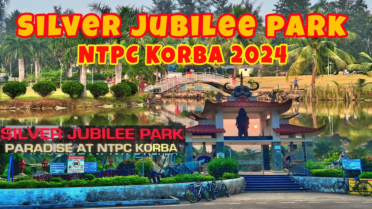 Silver Jubilee Park | NTPC Jamnipali Korba | Chattisgarh | Graden With Lake |
