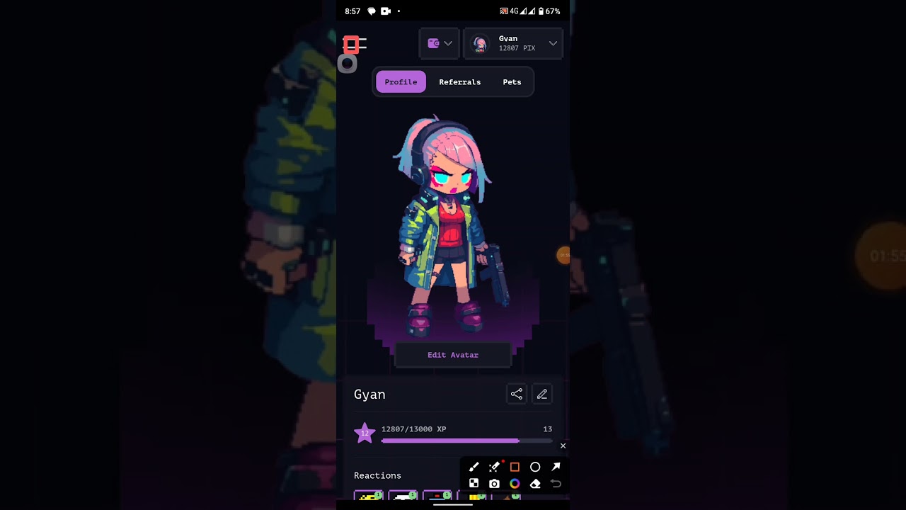 Pixelverse Dashboard
