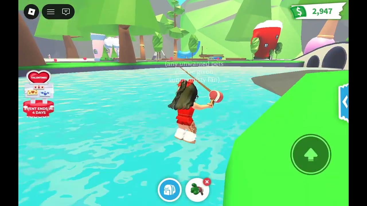 Playing adopt me with my friend 