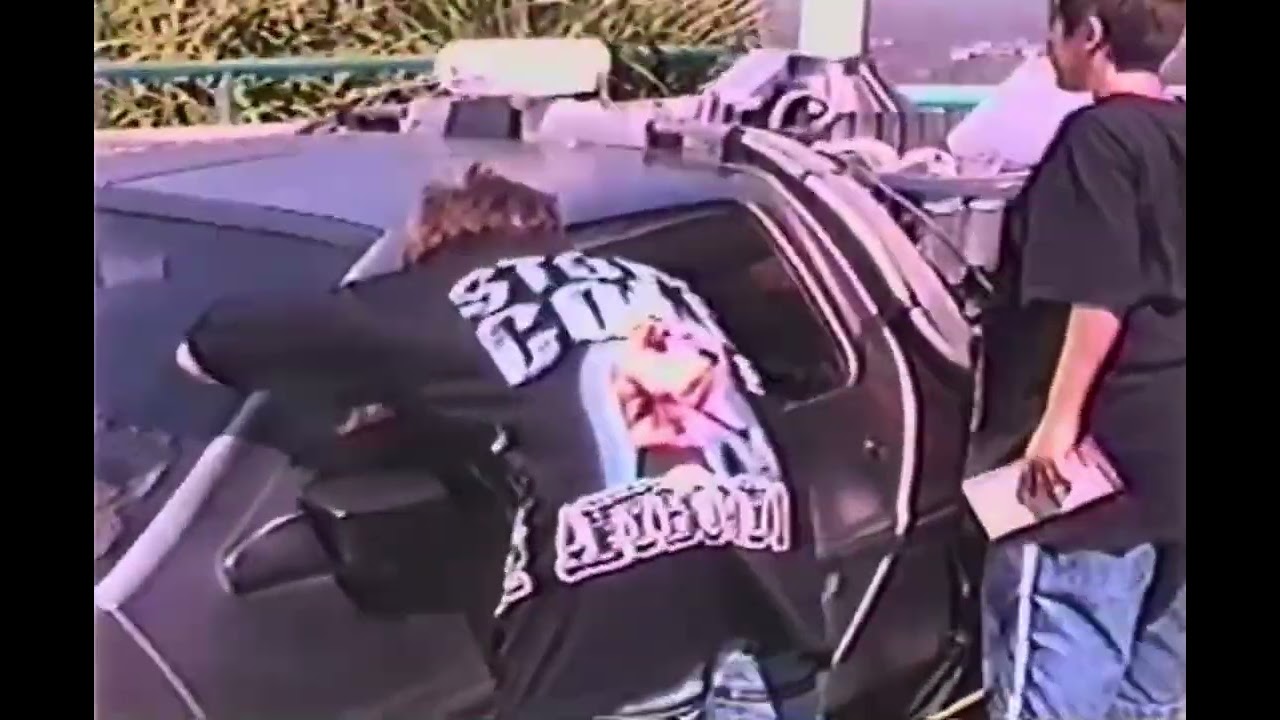 Original Back to the Future Delorean at Universal Studios in 1999 