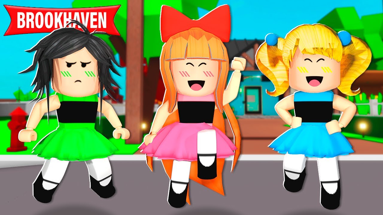 O NASCIMENTO das MENINAS SUPER PODEROSAS no BROOKHAVEN : Historinhas de Roblox