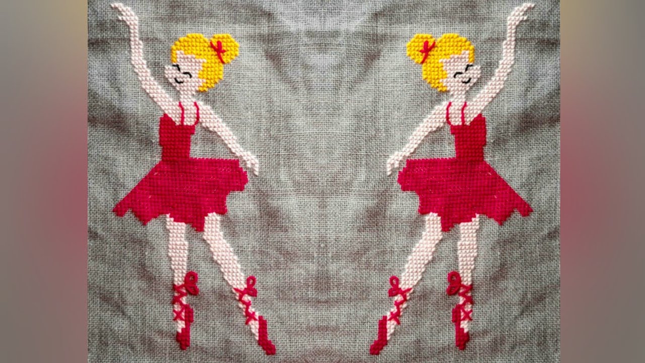 Doll cross stitch design-woolen ason design,ason design,tablemat,floormat,rugs design,how to