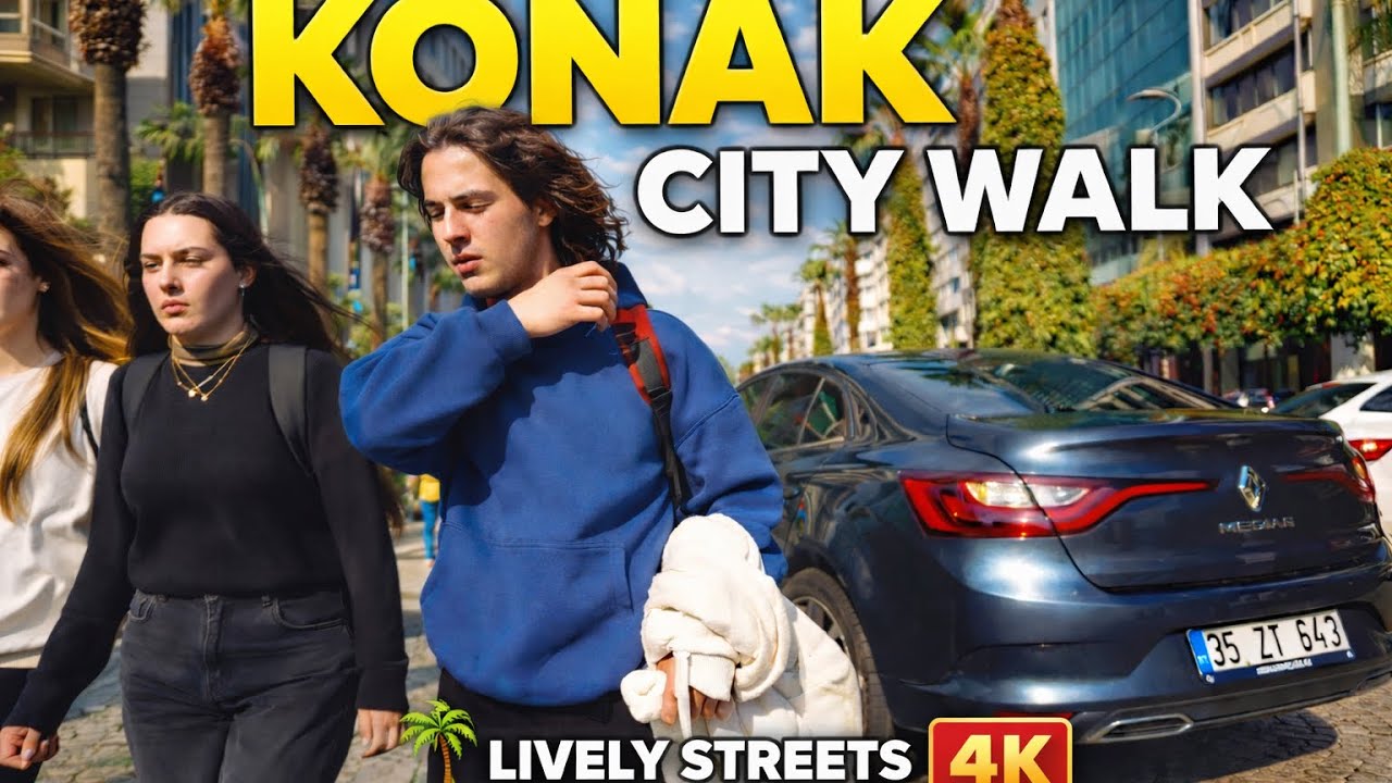 Konak City Walk in 4K 🌴 Lively Streets of Izmir