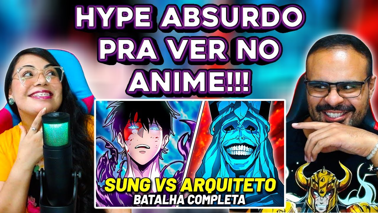 REACT JOVEM OTAKU | A REVANCHE: SUNG JIN WOO VS ARQUITETO BATALHA COMPLETA