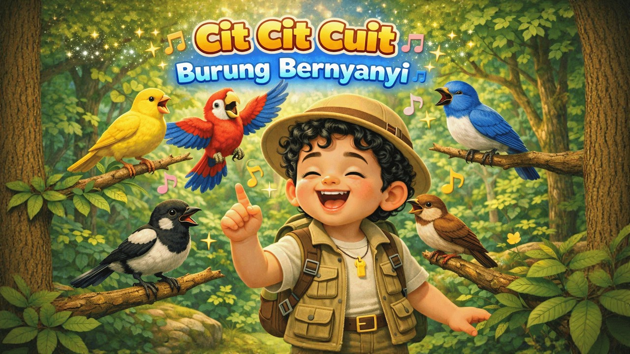 🐥 Cit Cit Cuit Burung Bernyanyi | Lagu Anak Indonesia Populer | Animasi 3D Ayam & Bebek